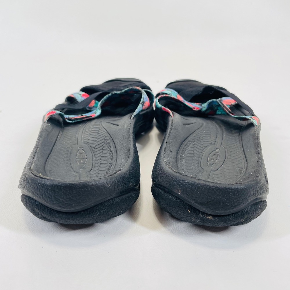 Keen Bali Strap Sandals Womens 8.5 Black Floral Slide 1022434 - Picture 6 of 8